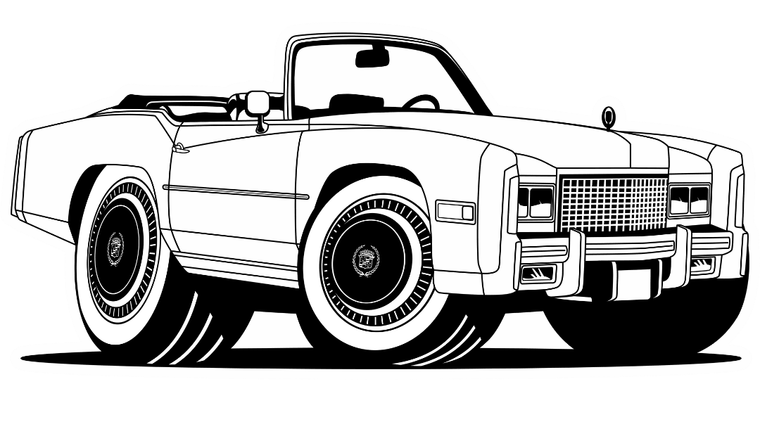 Line Art Baby Car Cartoon - Tuner Cartoons