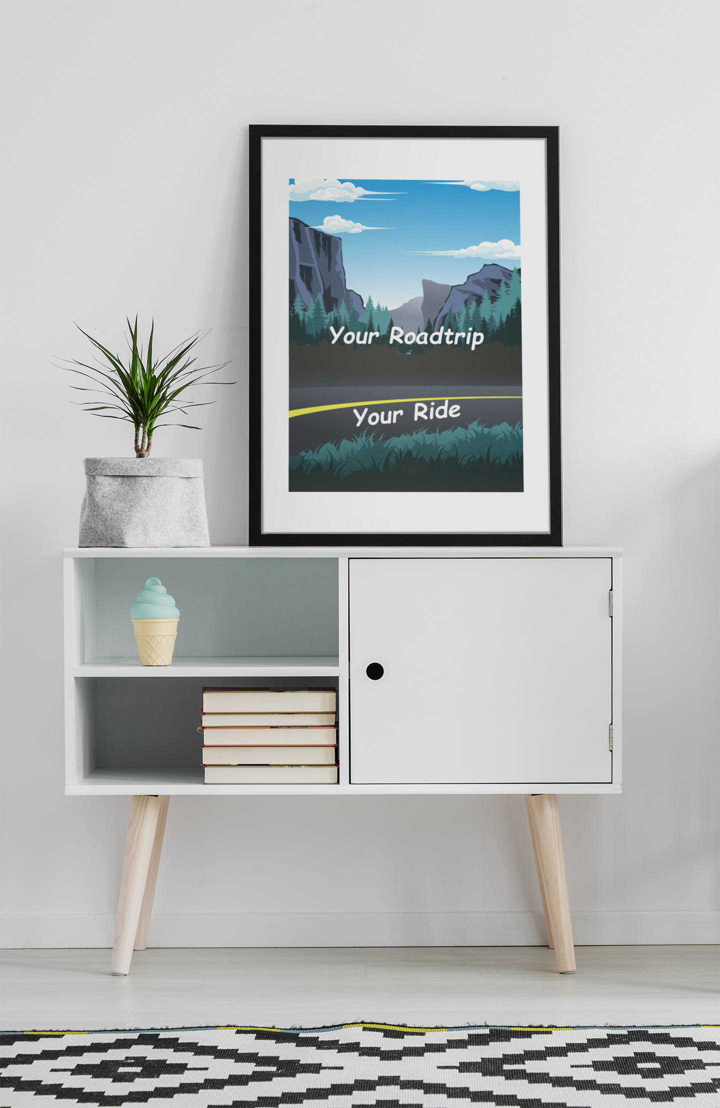 Your Own Road Trip Destination - Anywhere Custom Drawn!