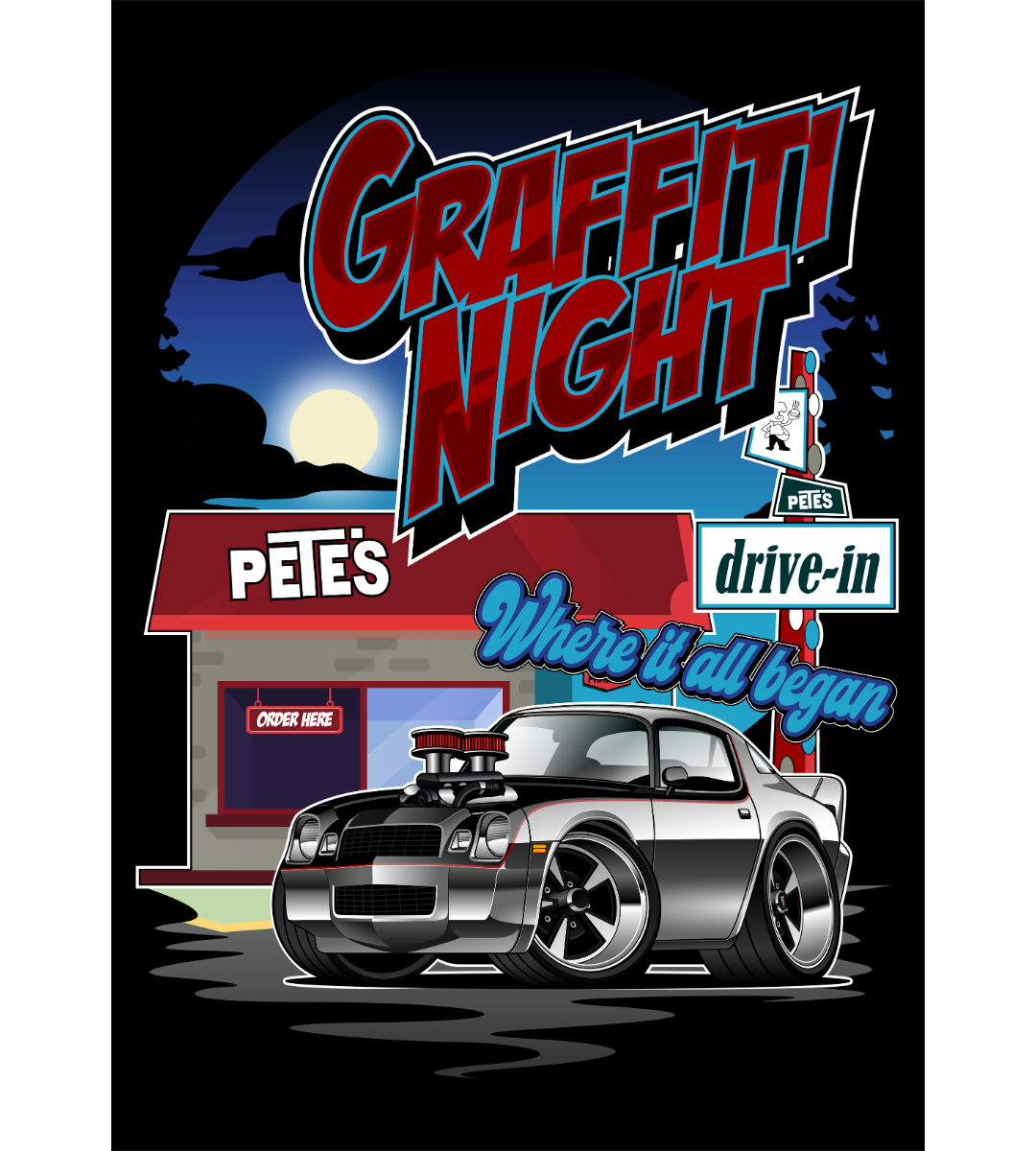 Show Posters with Your Vehicle in a Cartoon Style (unframed)