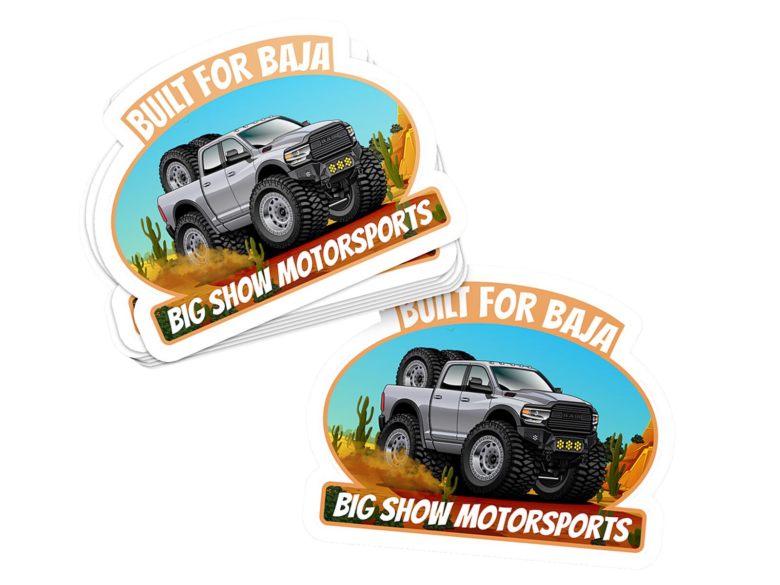 Show Stickers with Your Vehicle in a Cartoon Style