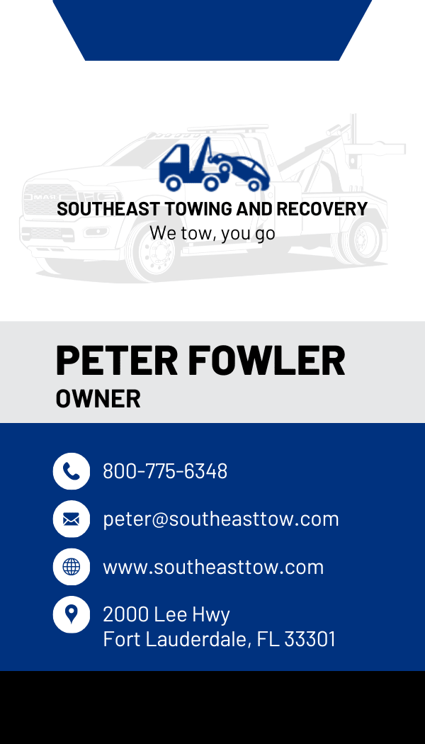 Tuner Cartoons Design Templates - Towing and Road Services Business - Tuner Cartoons