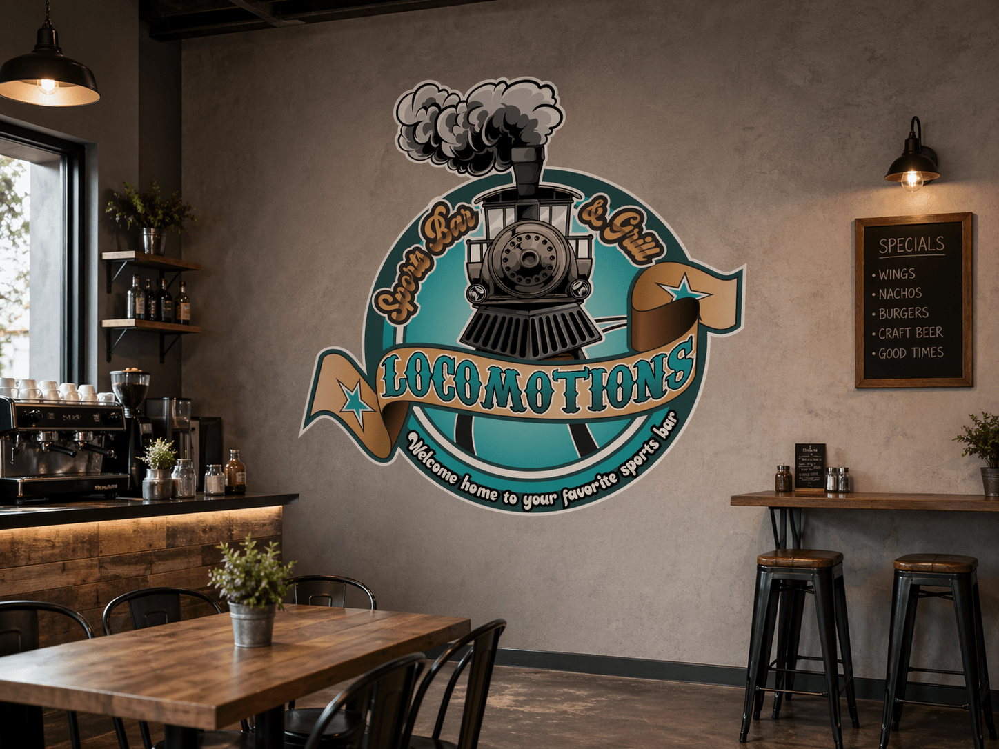 Custom Wall and Counter Decals - for existing or new artwork - Tuner Cartoons
