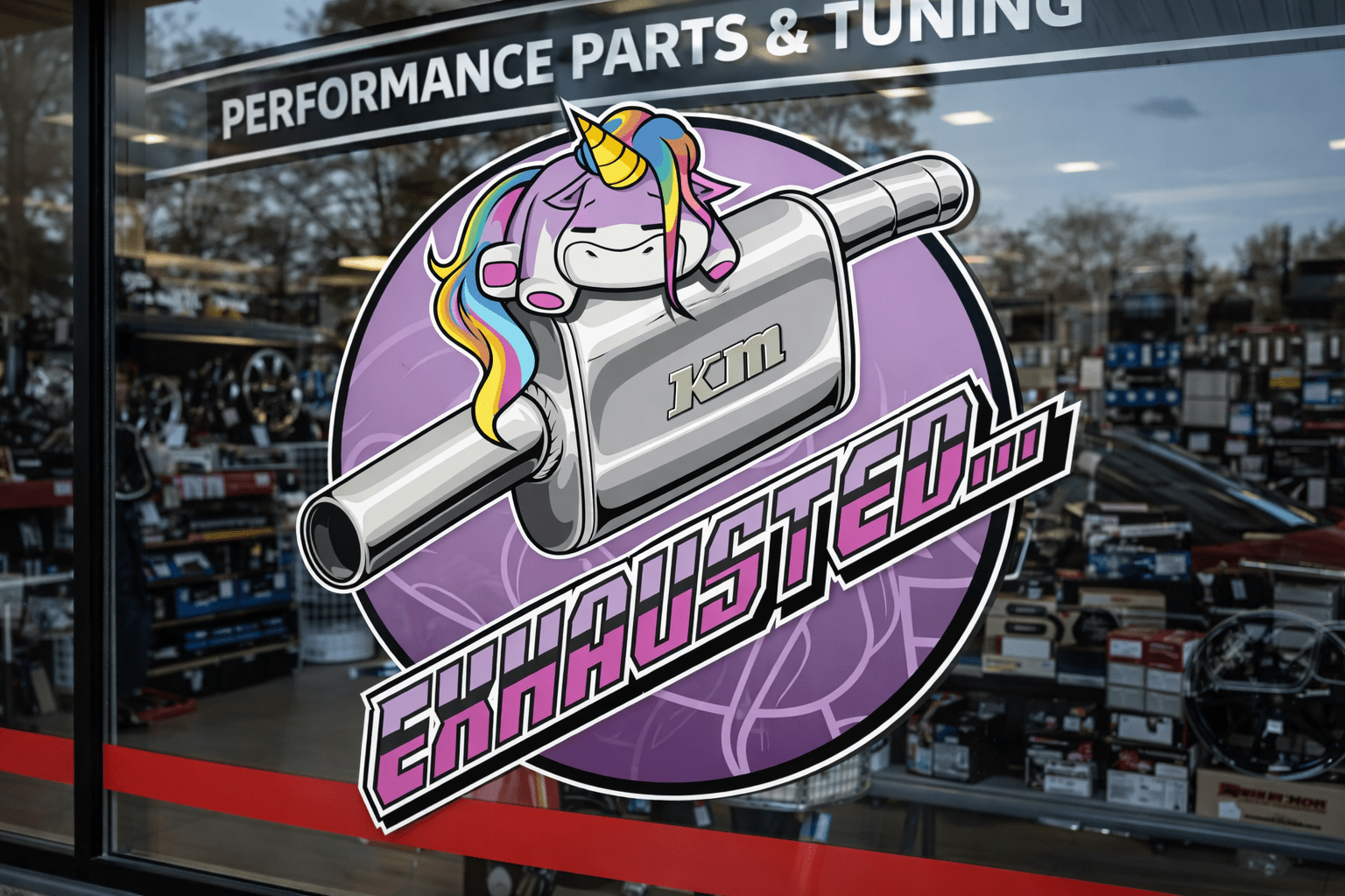 Custom Window Decals - for existing or new artwork - Tuner Cartoons