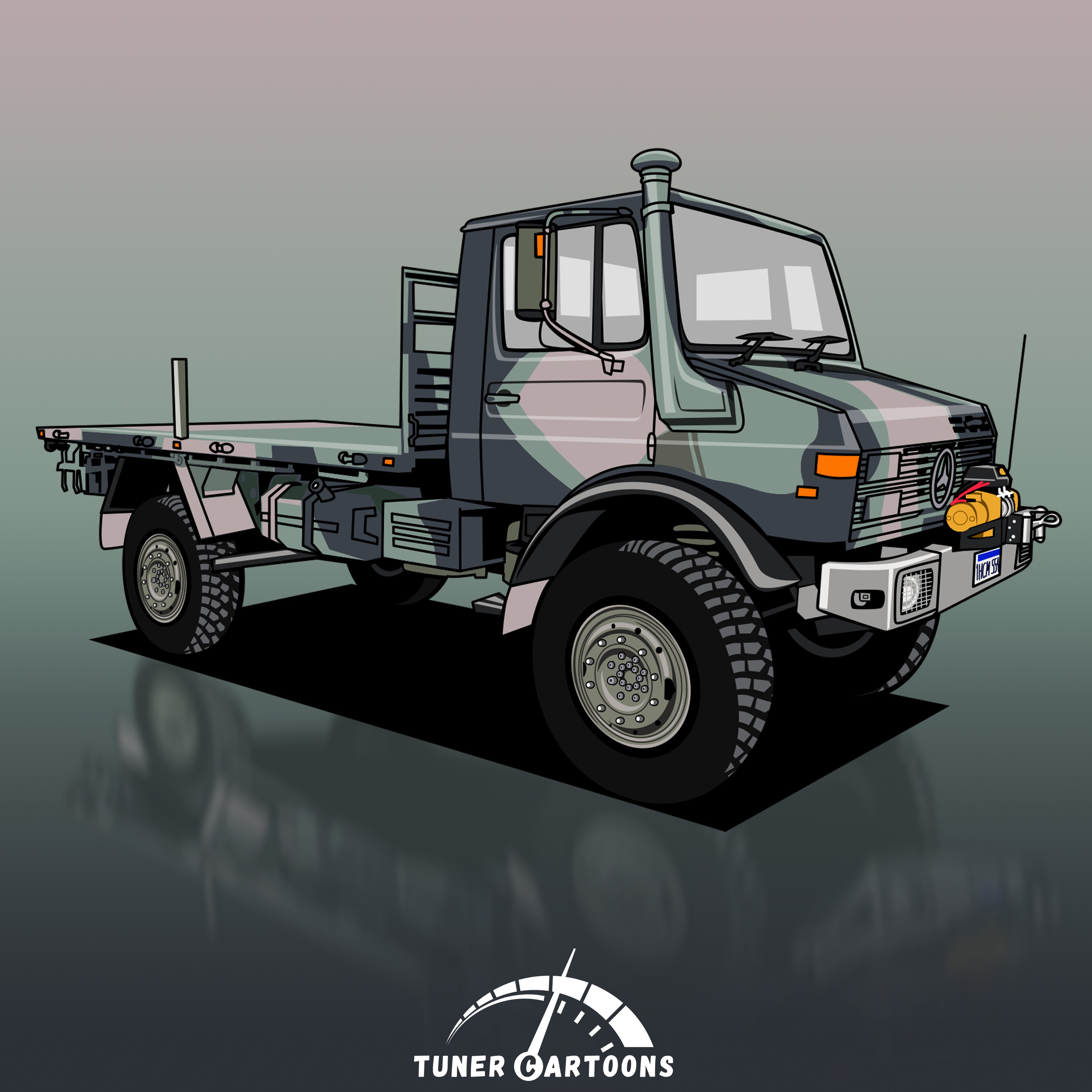 Custom Drawing Style Large Truck Drawing