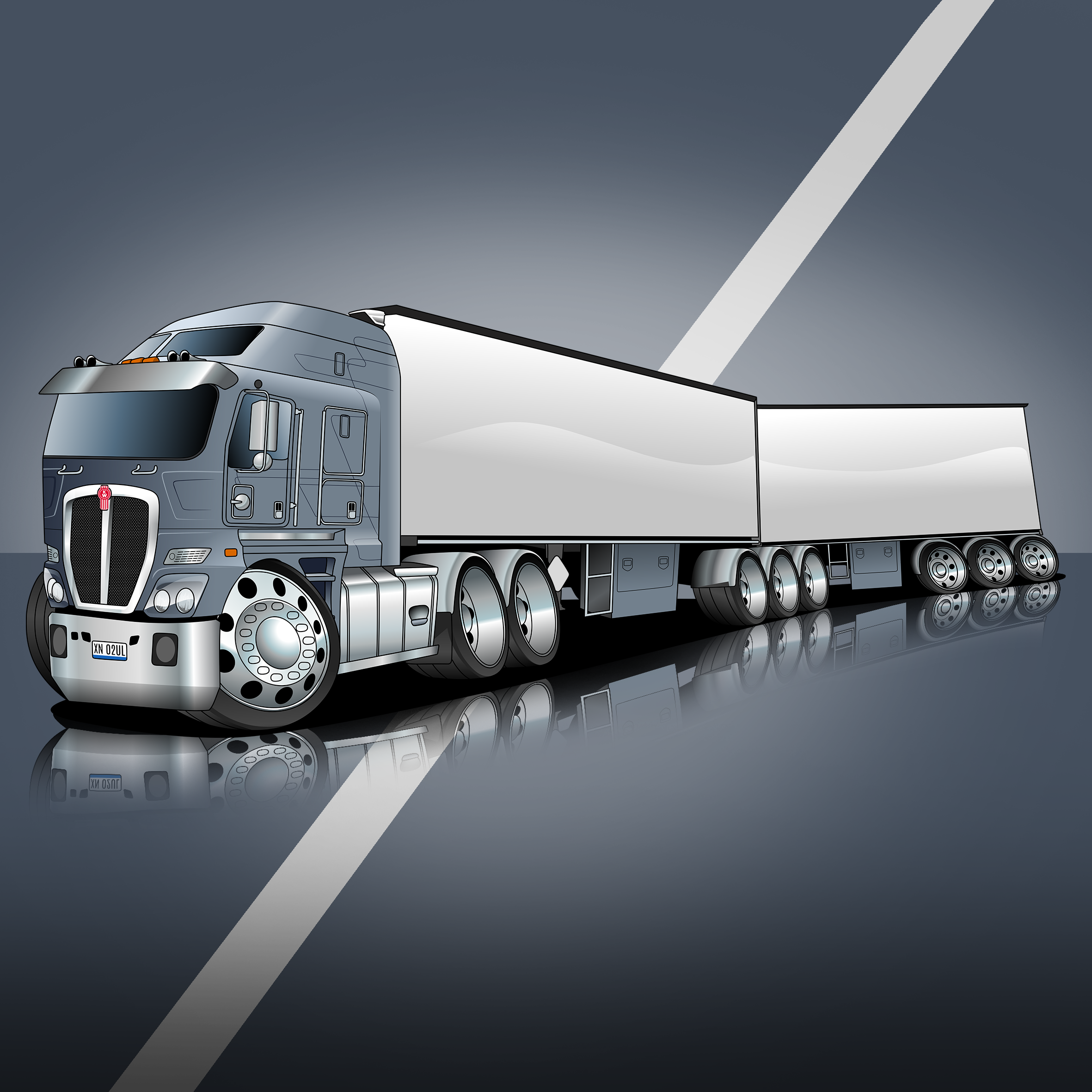 Baby Truck Cartoon + Custom Phone Case