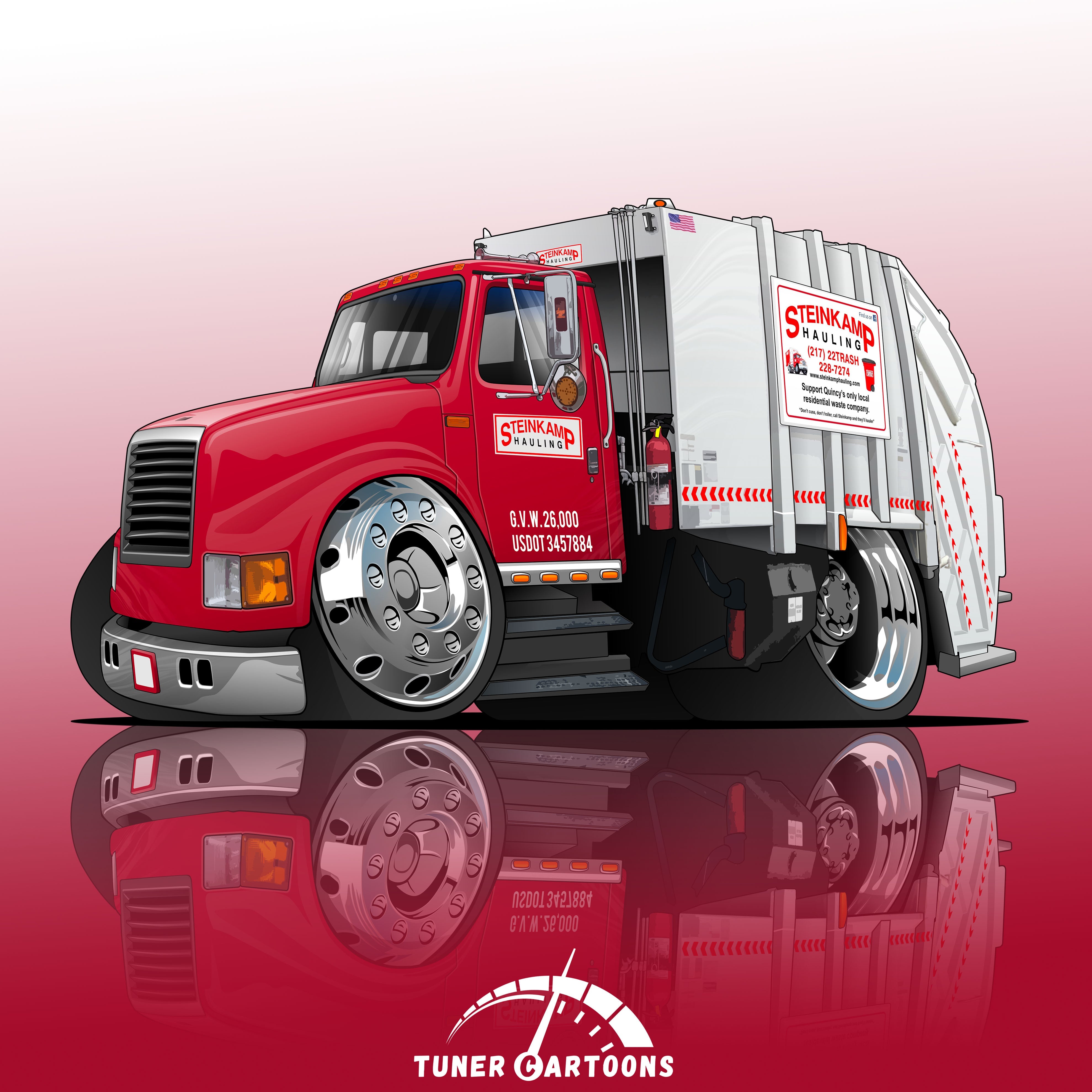 Baby Truck Cartoon + Custom Phone Case