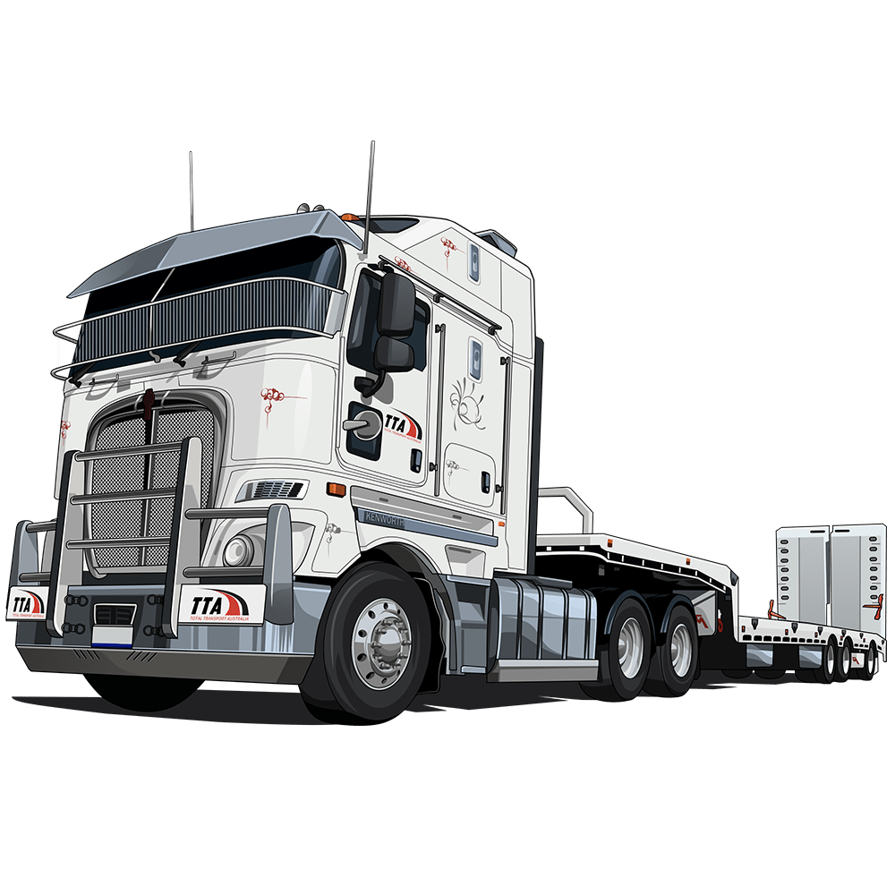 Custom Drawing Style Large Truck Drawing - Tuner Cartoons