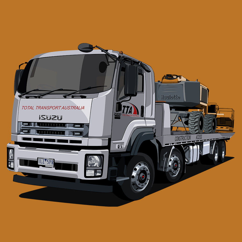 Custom Drawing Style Large Truck Drawing
