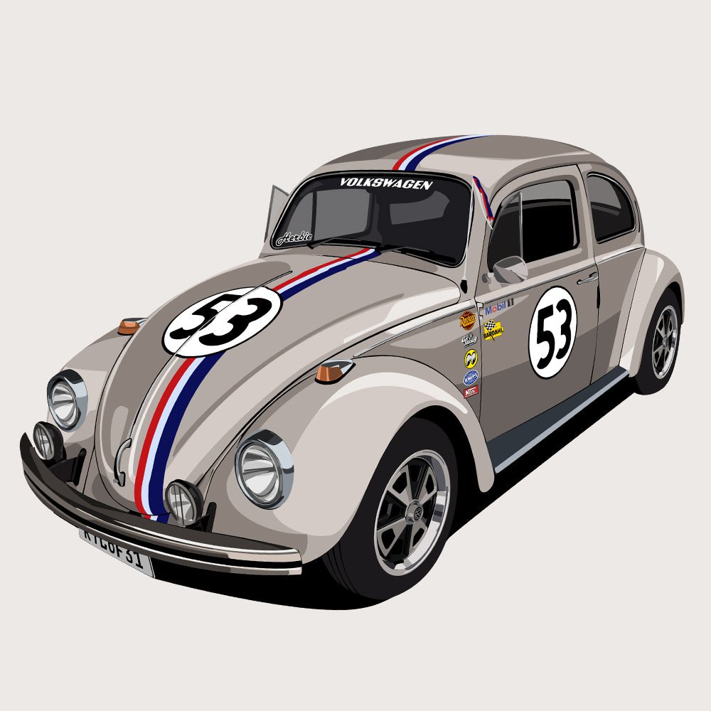 Custom Drawing Style Car Drawing - Tuner Cartoons