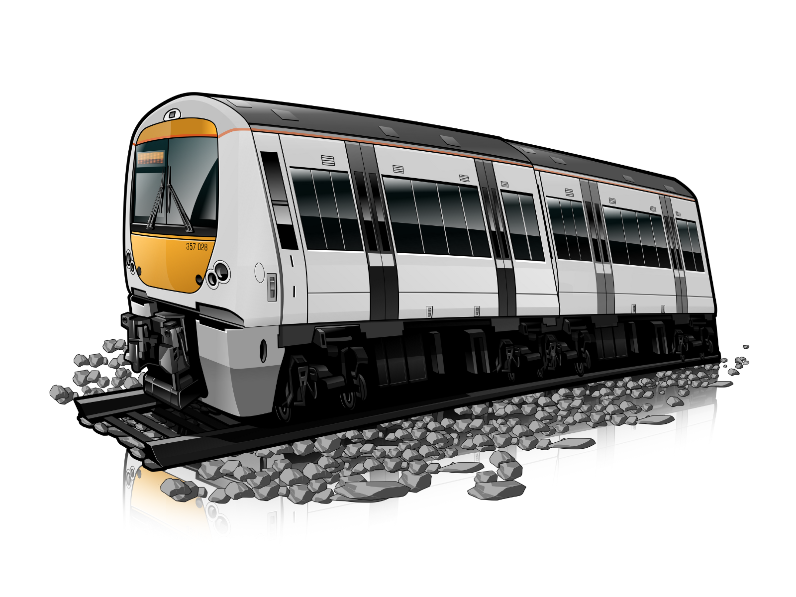 Baby Style Cartoon Trains