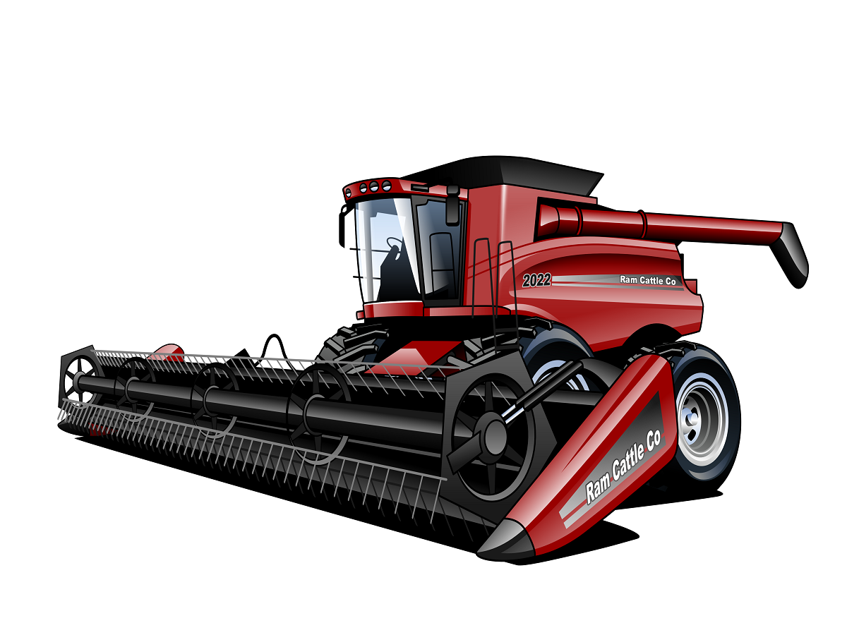 Custom Drawing Style Agricultural Machines