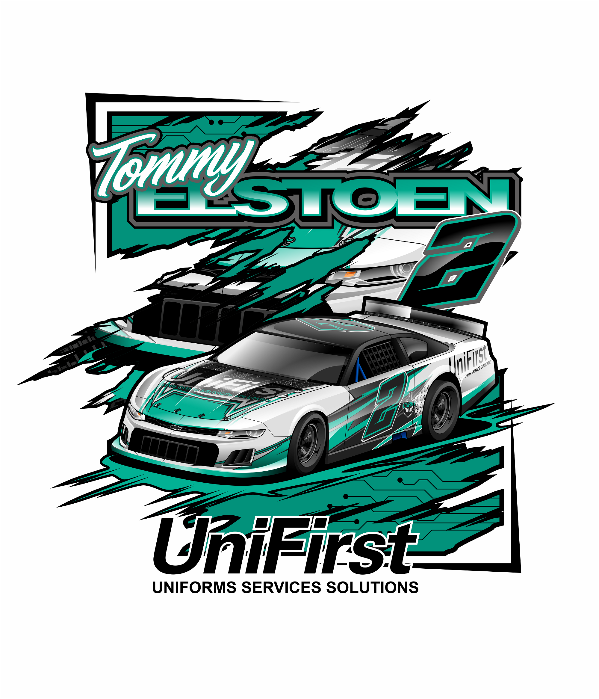 Ready-to-Print Race Shirt and Car Club Designs