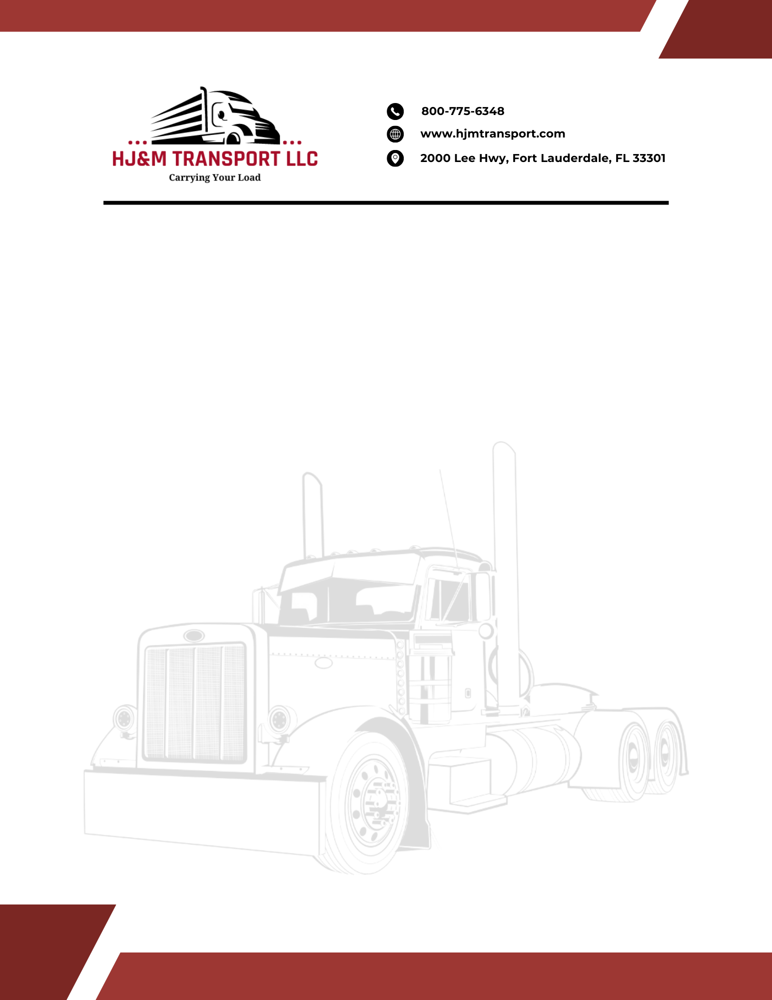 Tuner Cartoons Design Templates - Truck Business