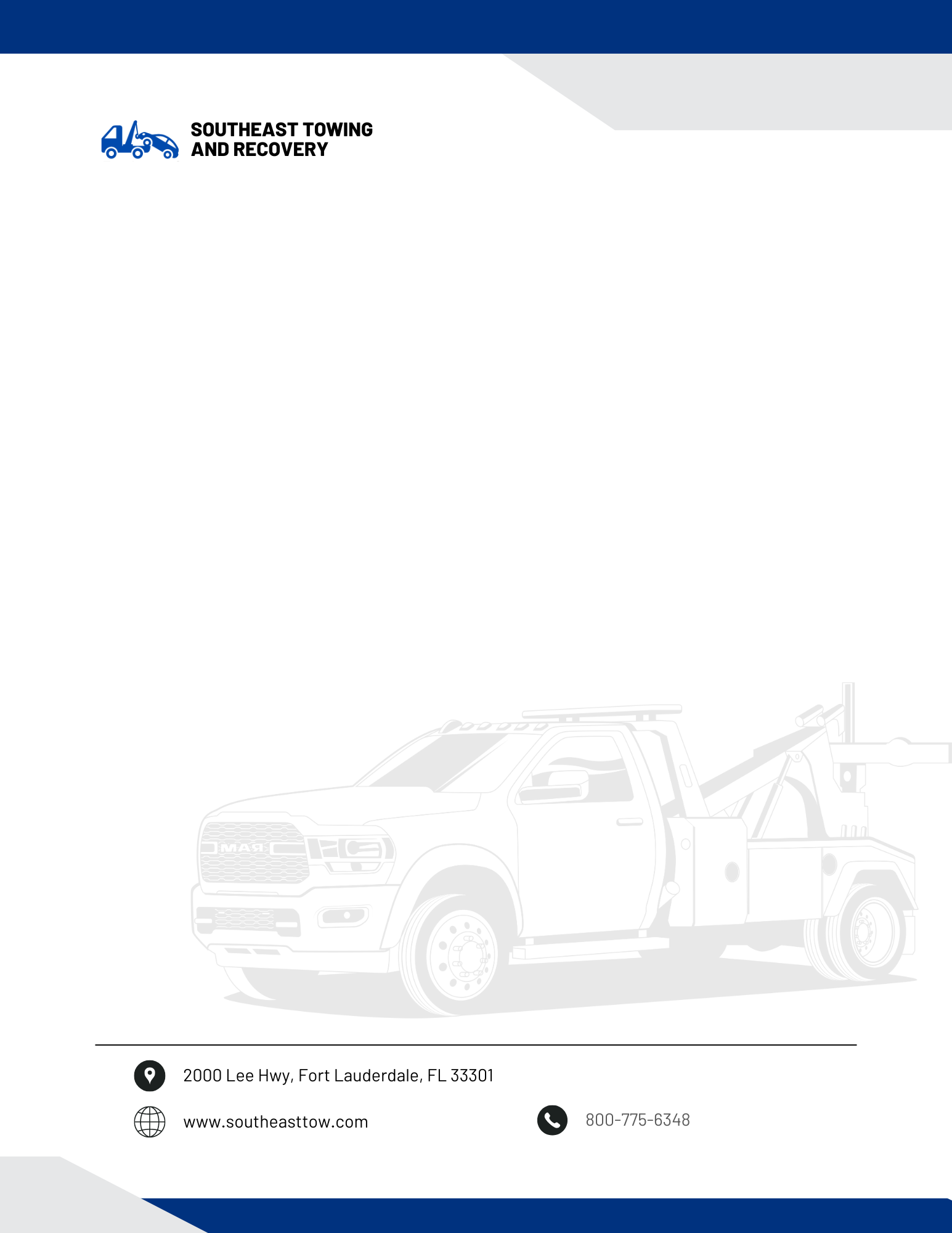 Tuner Cartoons Design Templates - Towing and Road Services Business