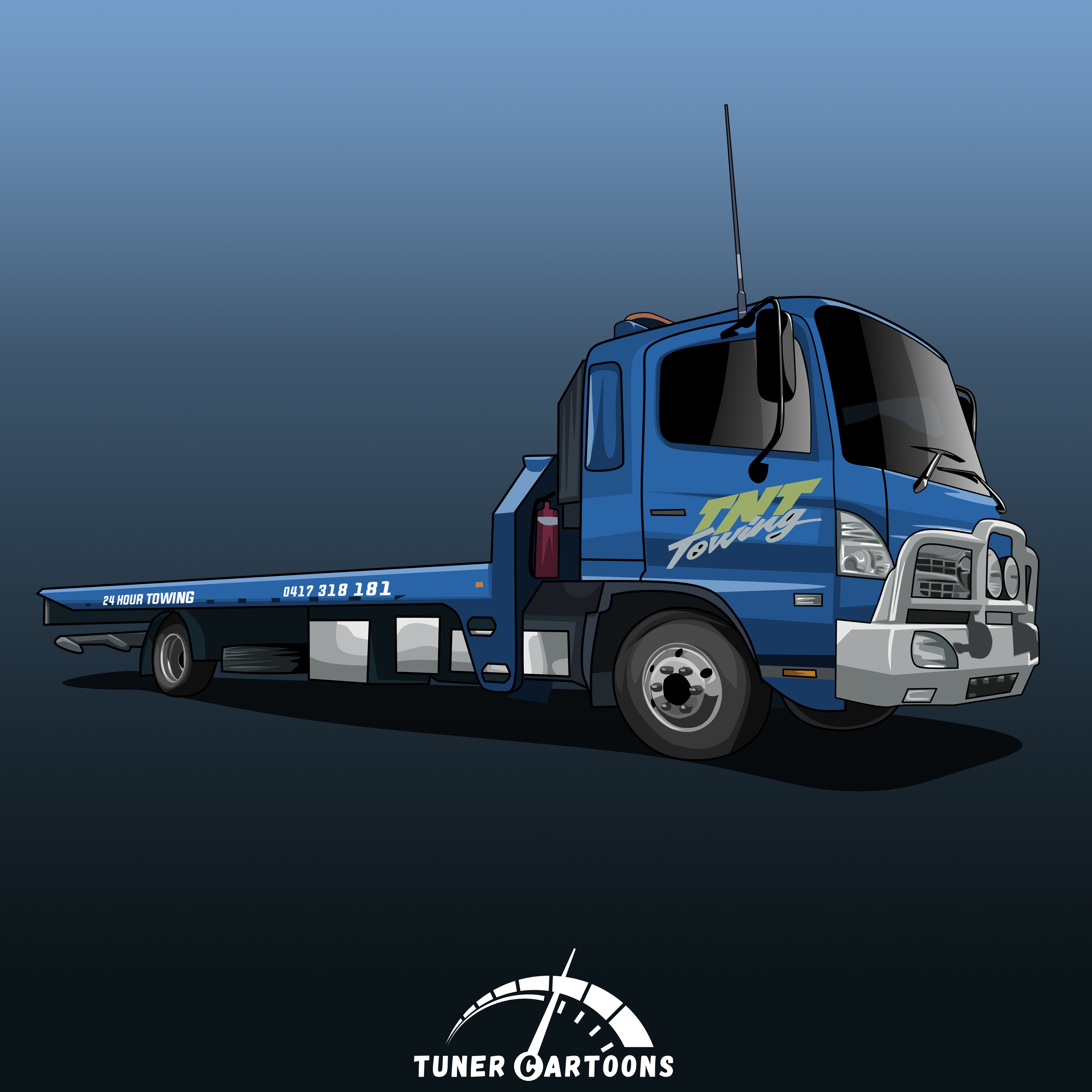 Custom Drawing Style Large Truck Drawing