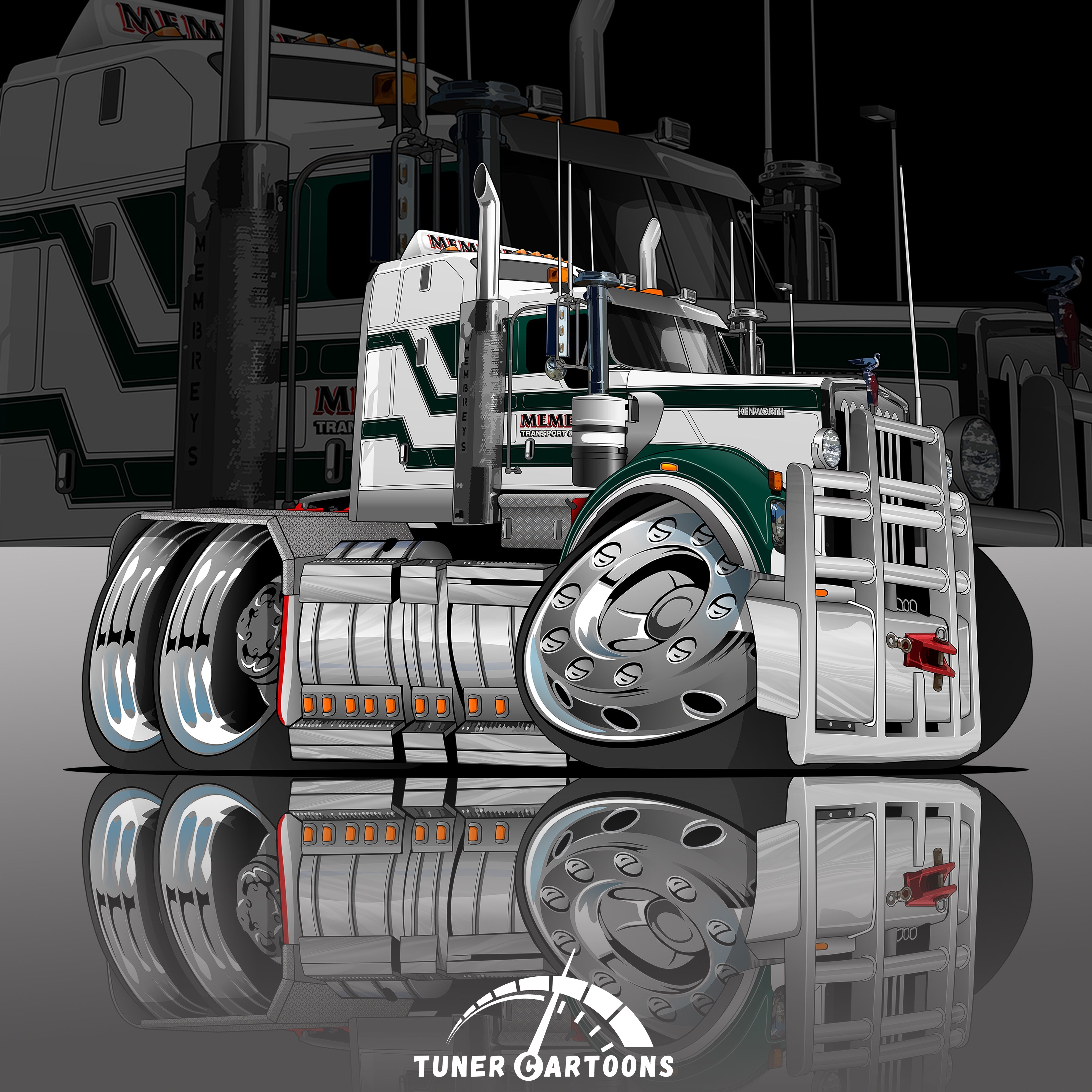 Baby Truck Cartoon + Custom Phone Case